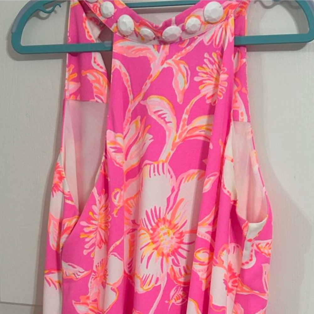 Vibrant Pink Floral Dress